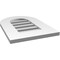 Ekena Millwork Round Top Surface Mount PVC Gable Vent: Functional, w/ 3-1/2"W x 1"P Standard Frame, 14"W x 20"H GVPRT14X2001SF - alternate 3
